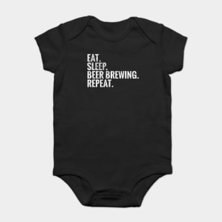 Eat Sleep Beer brewing Repeat Baby Bodysuit